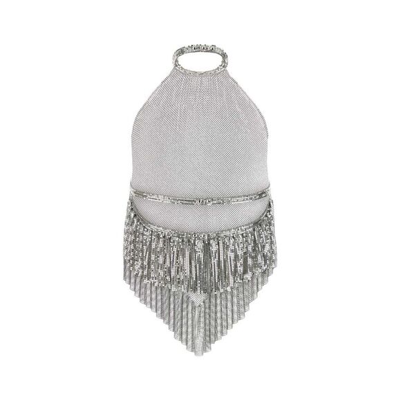 Paco Rabanne Women Silver Chain Mail Top - Picture 2 of 2